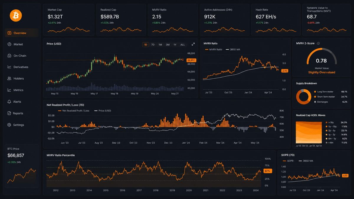 On-chain аналитика биткоина: метрики Glassnode и CryptoQuant