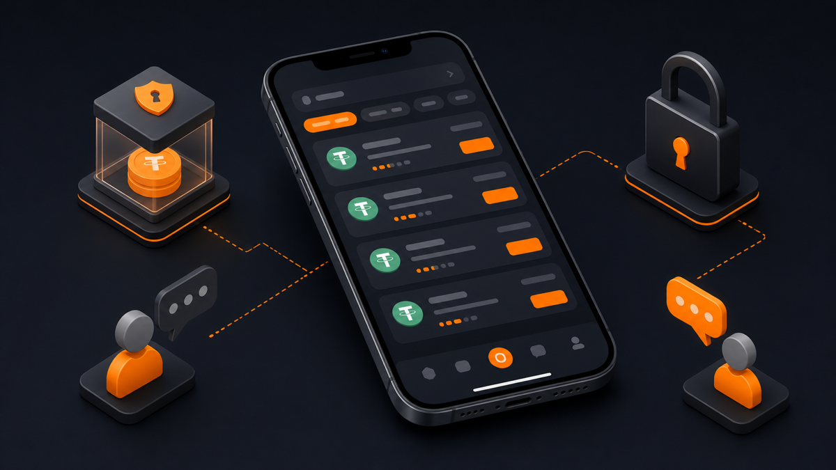 Интерфейс Binance P2P — рублёвые ордера были до 2022