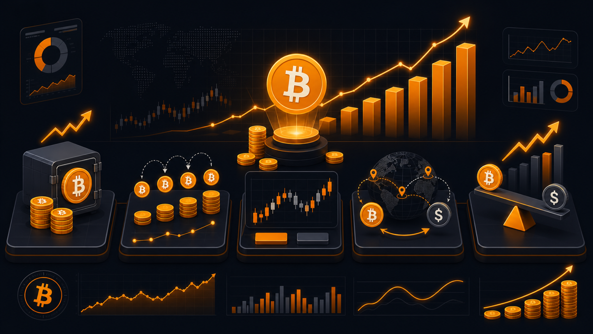 Как зарабатывать на биткоине в 2026 — 5 рабочих стратегий