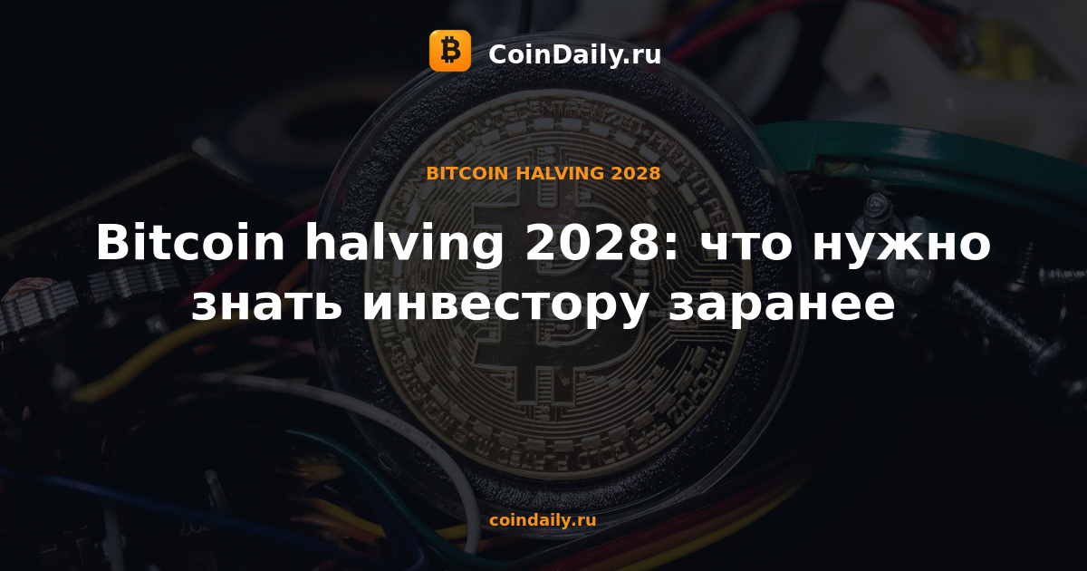 Bitcoin halving 2028: что нужно знать инвестору заранее