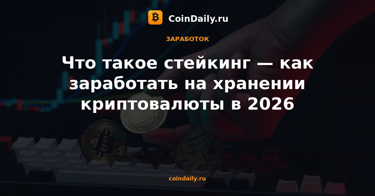 Что такое стейкинг — как заработать на хранении криптовалюты в 2026