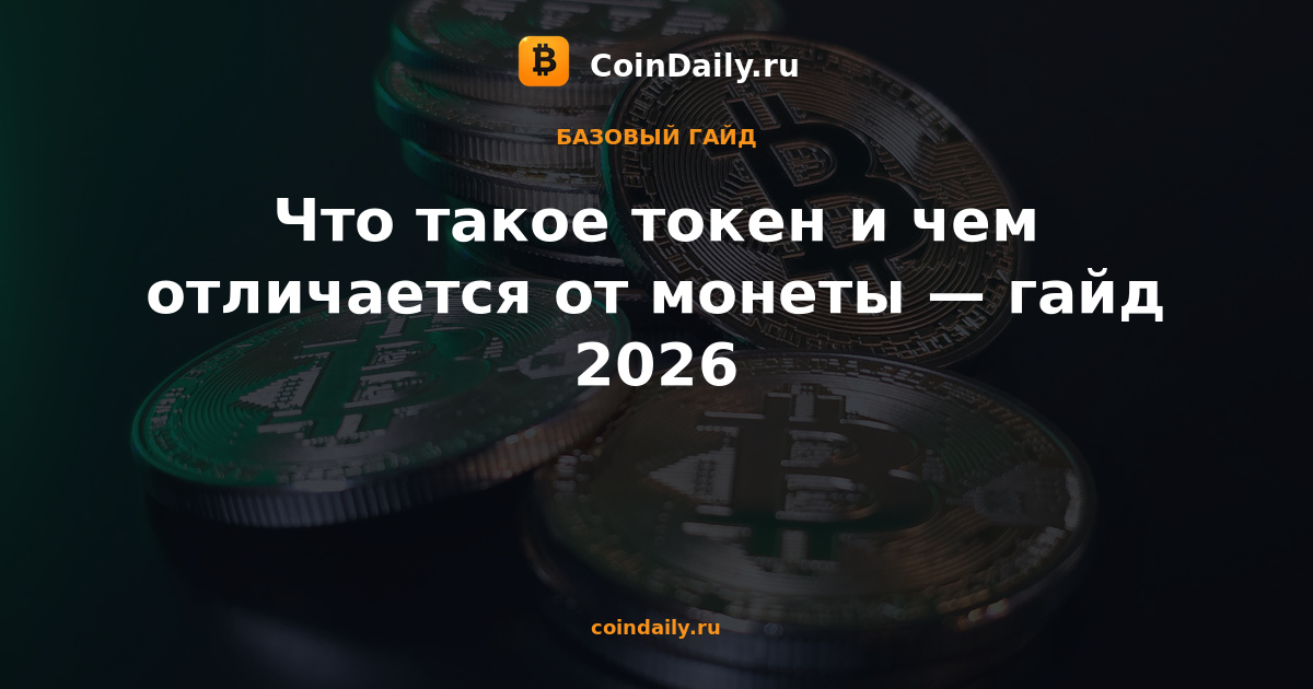 Что такое токен и чем отличается от монеты — гайд 2026