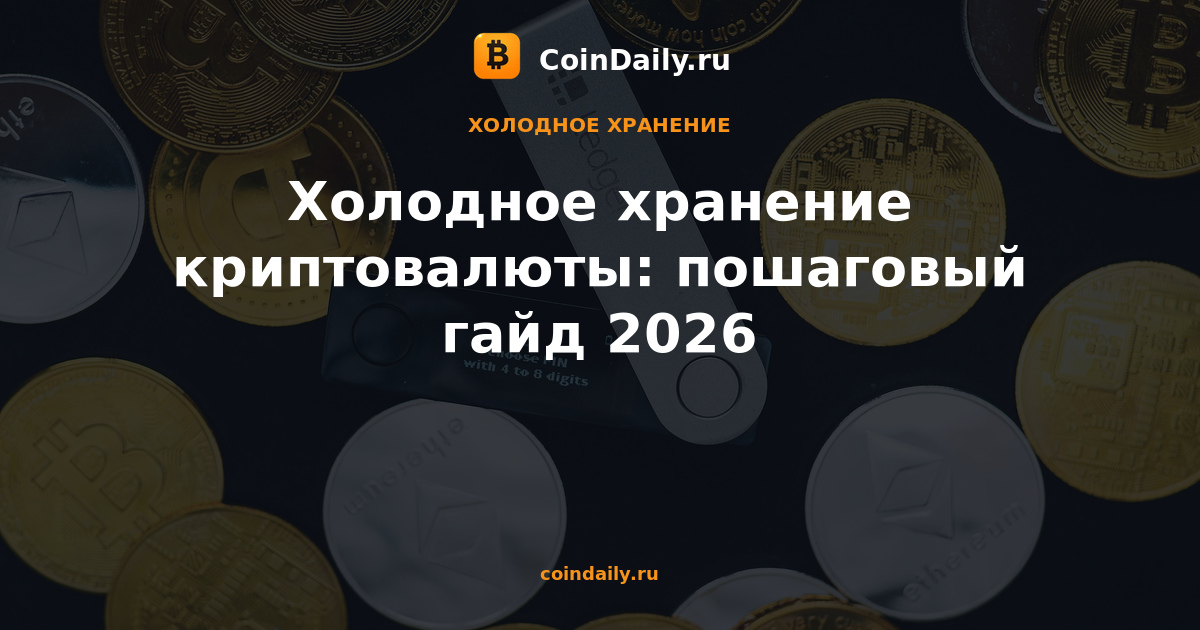 Холодное хранение криптовалюты: пошаговый гайд 2026