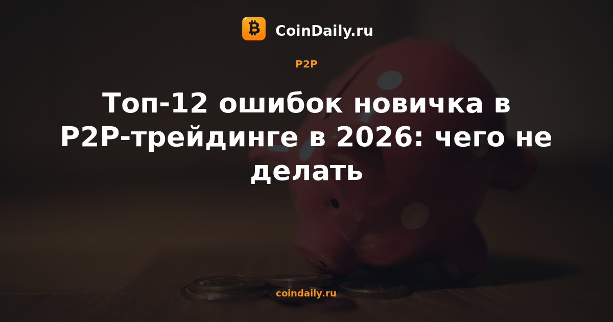 Топ-12 ошибок новичка в P2P-трейдинге в 2026: чего не делать