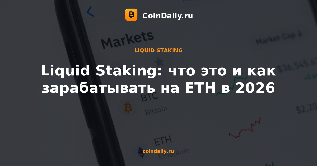 Liquid Staking: что это и как зарабатывать на ETH в 2026