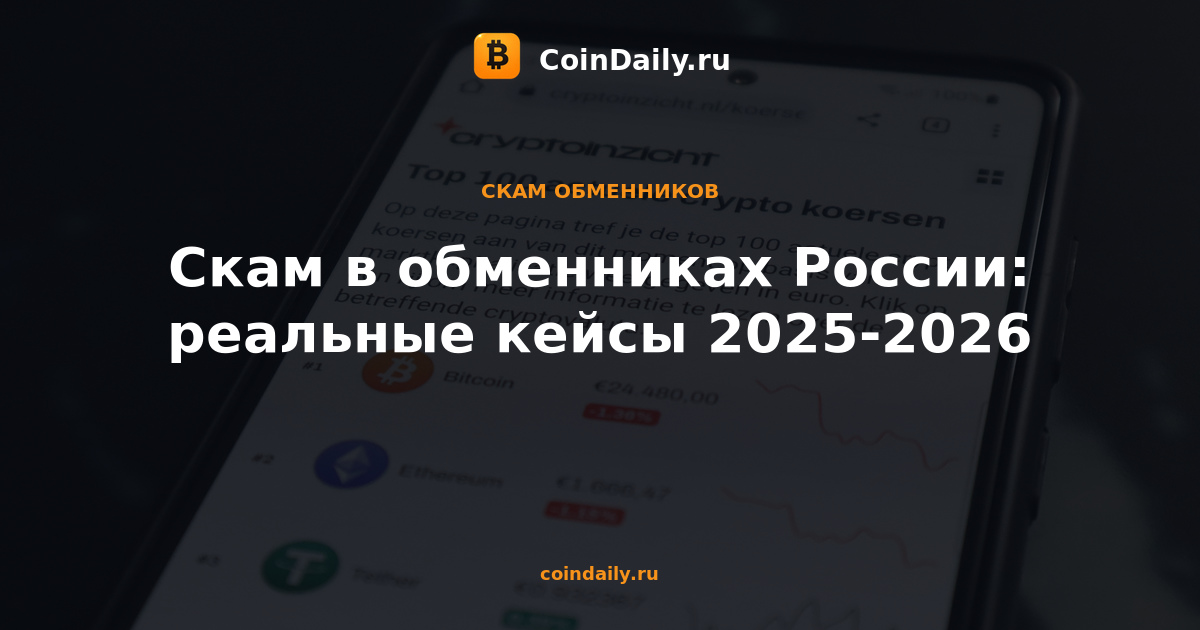Скам в обменниках России: реальные кейсы 2025-2026