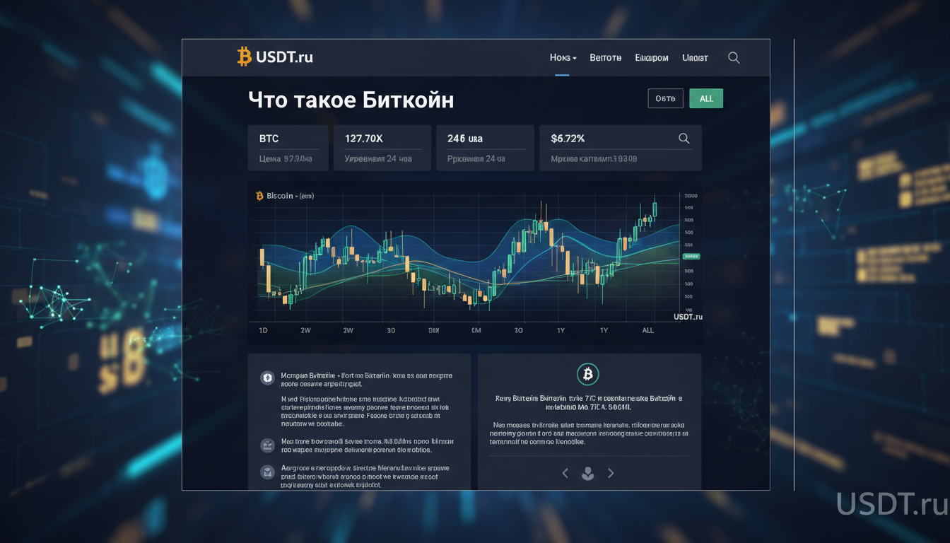 Что такое биткоин — страница с графиком и историей цены BTC на USDT.ru