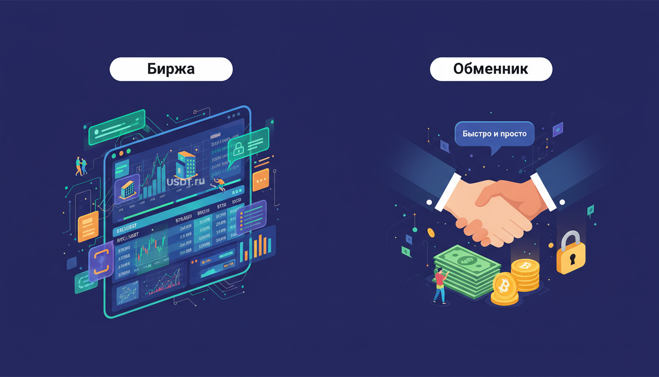 Разница между биржей и обменником простыми словами