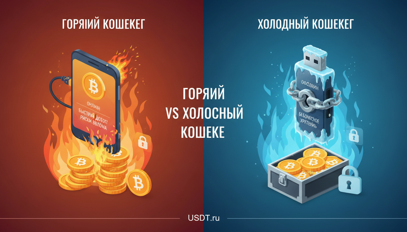 Горячий против холодного кошелька: в чём разница (инфографика)