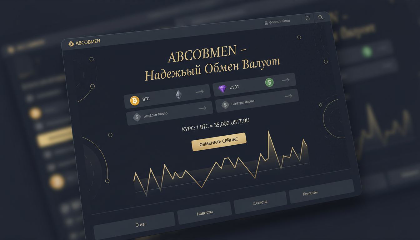 Обменник AbcObmen — главная страница сайта