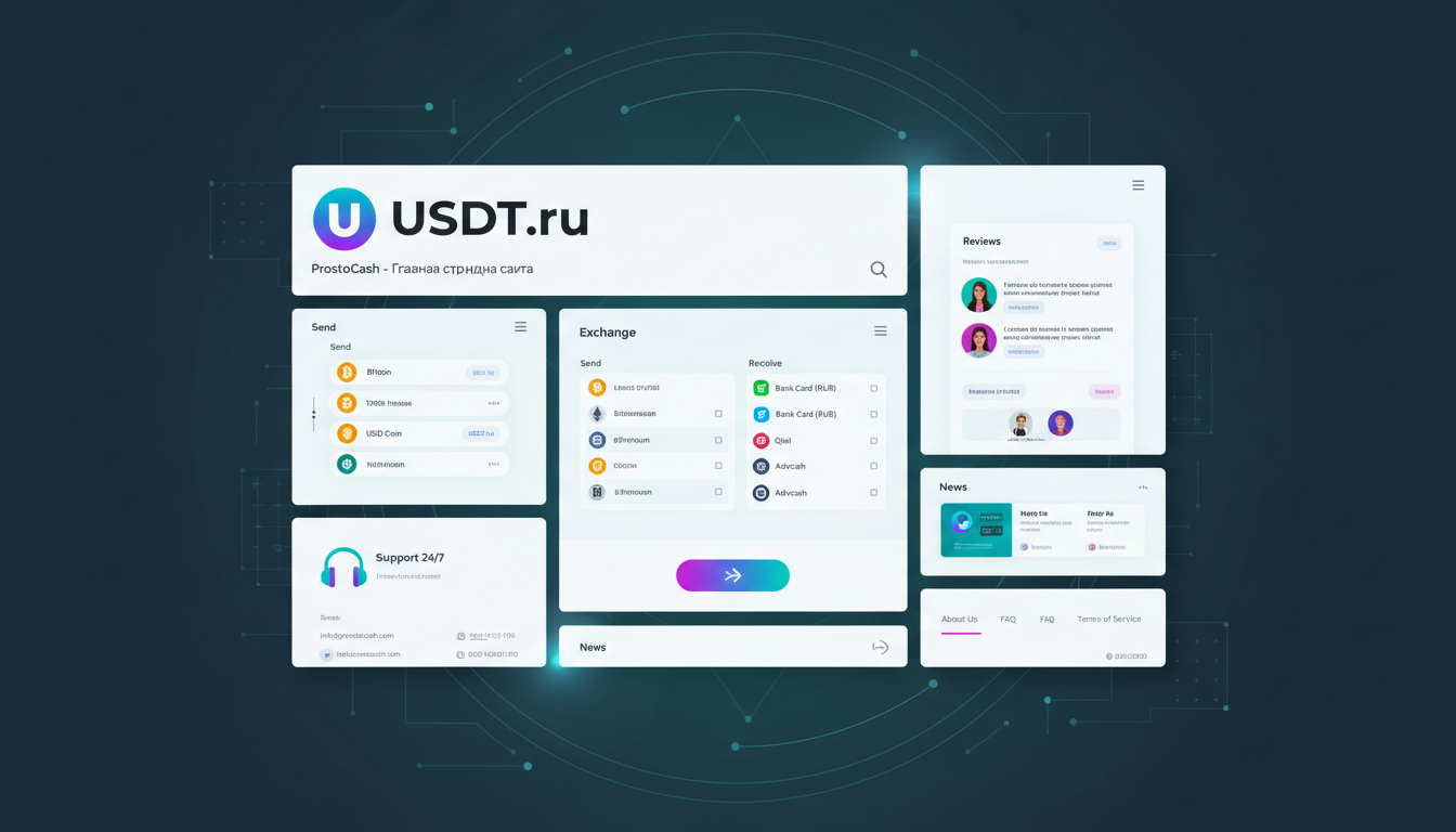 Обменник ProstoCash — главная страница сайта