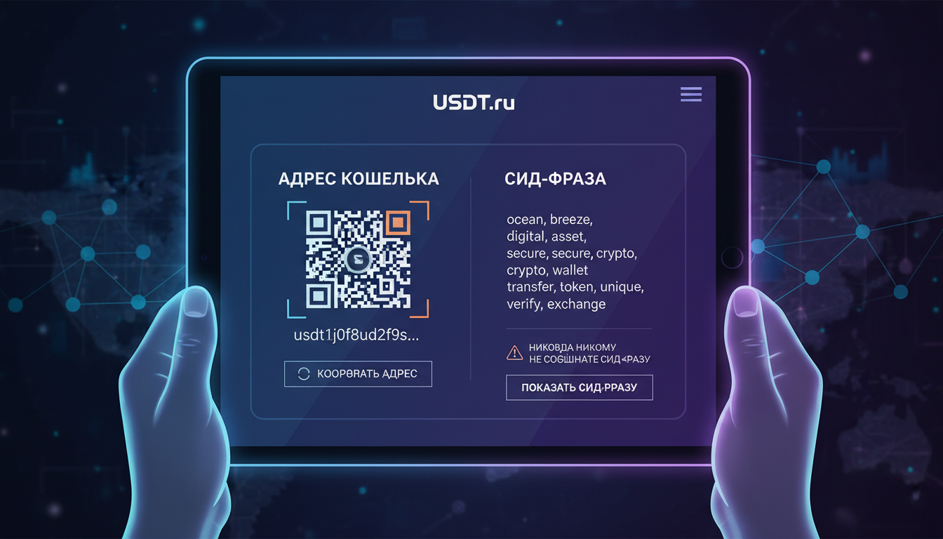Что такое адрес кошелька — отличие адреса от сид-фразы в интерфейсе кошелька