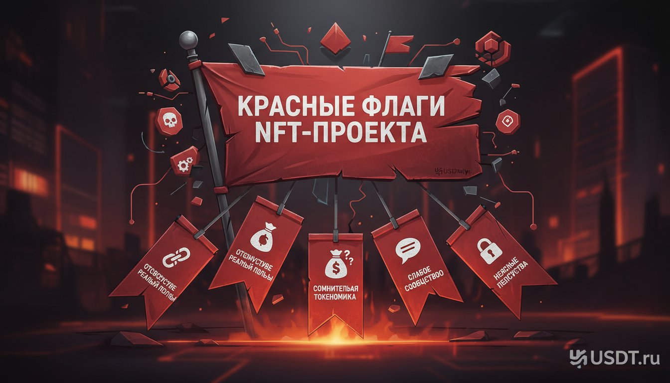 Красные флаги NFT-проекта — инфографика