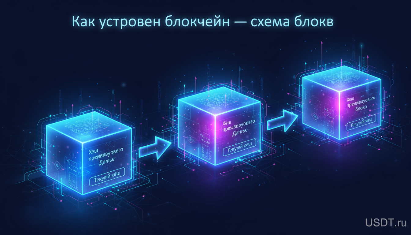 Как устроен блокчейн — схема блоков