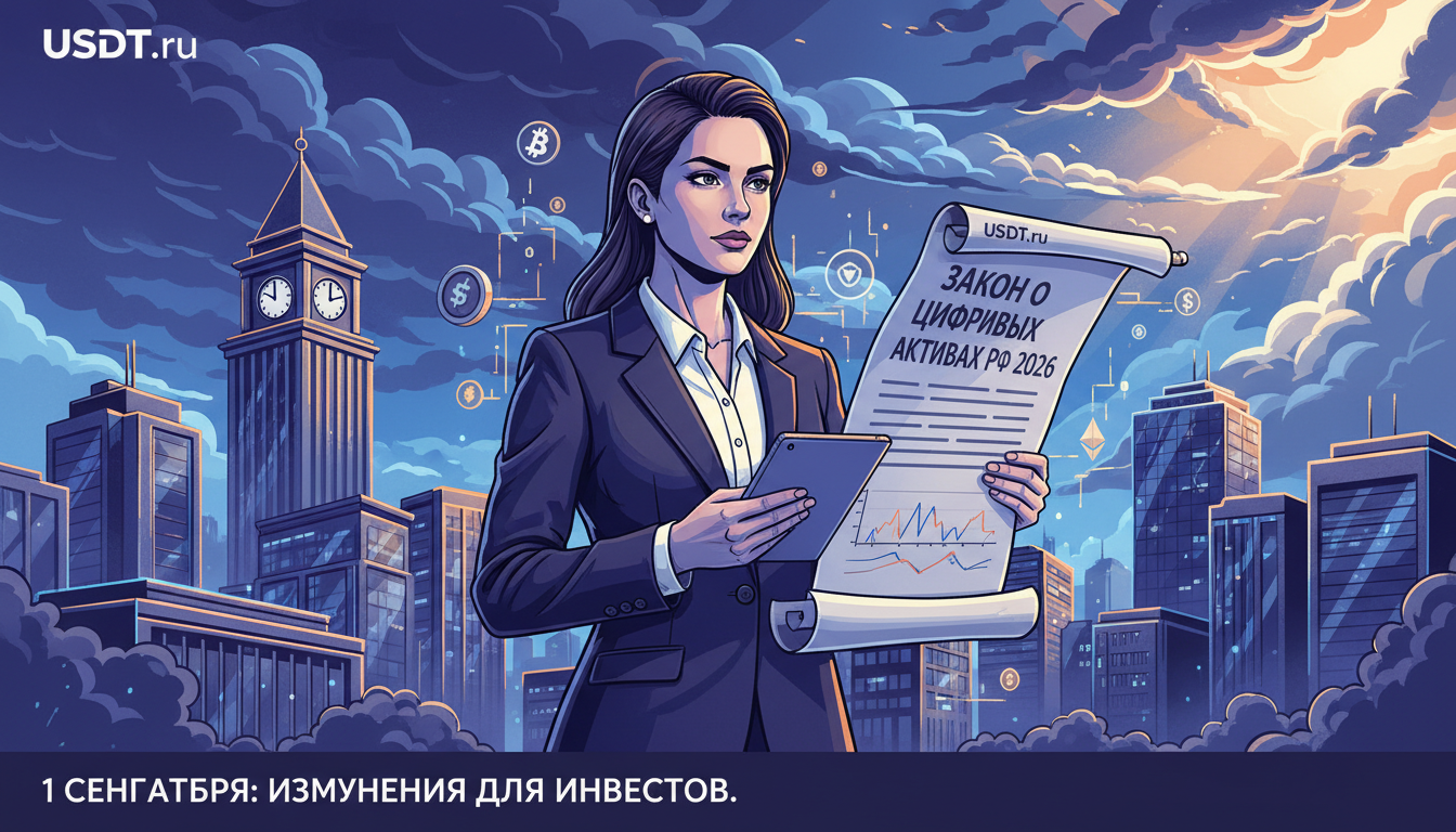 Изменения в законодательстве о криптовалютах в России с 1 сентября 2026 года