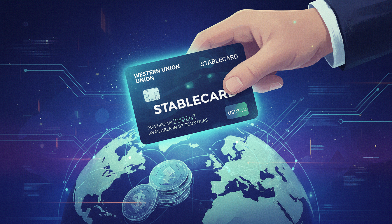Western Union представила криптокарту Stablecard на основе стейблкоина в 37 странах