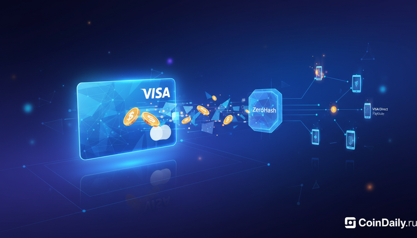 Visa внедрит выплаты в стейблкоинах с помощью ZeroHash для Visa Direct
