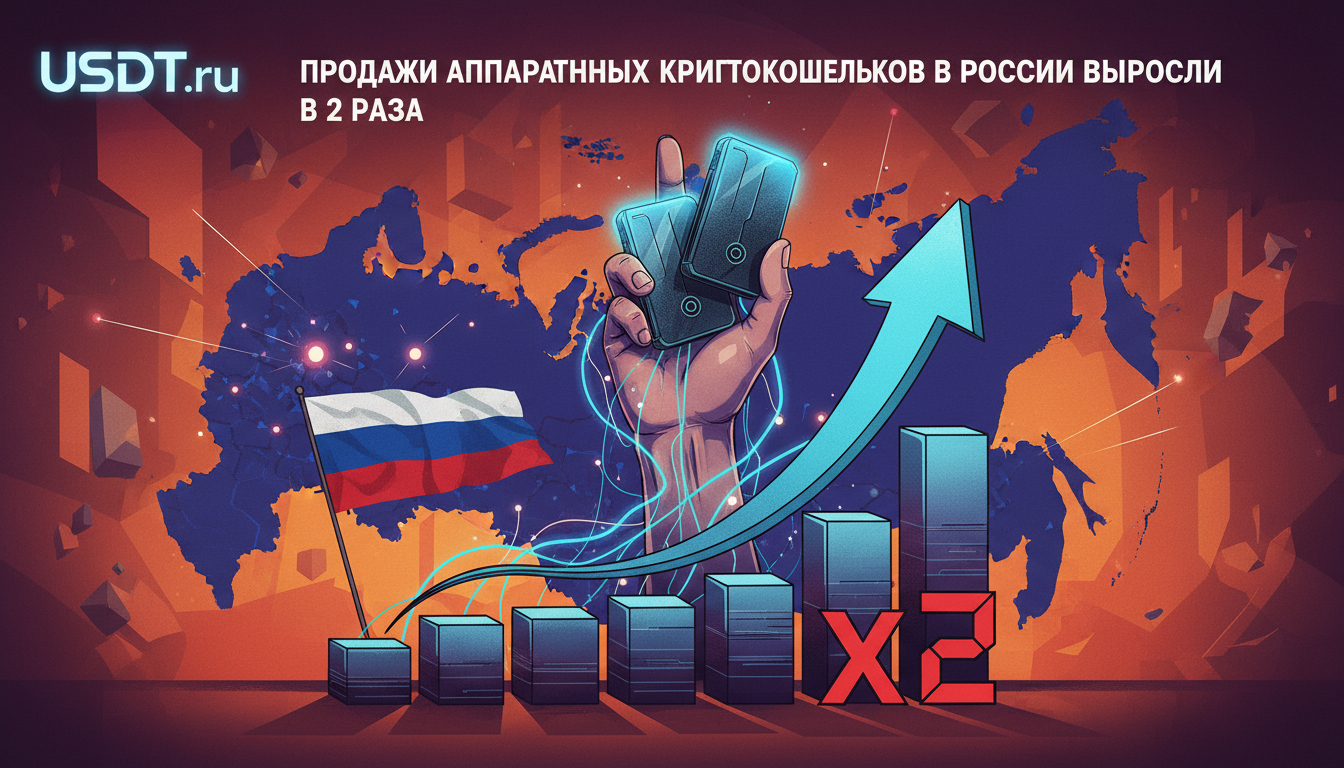 Спрос на аппаратные криптокошельки в России удвоился