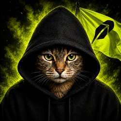 Cat in Hood